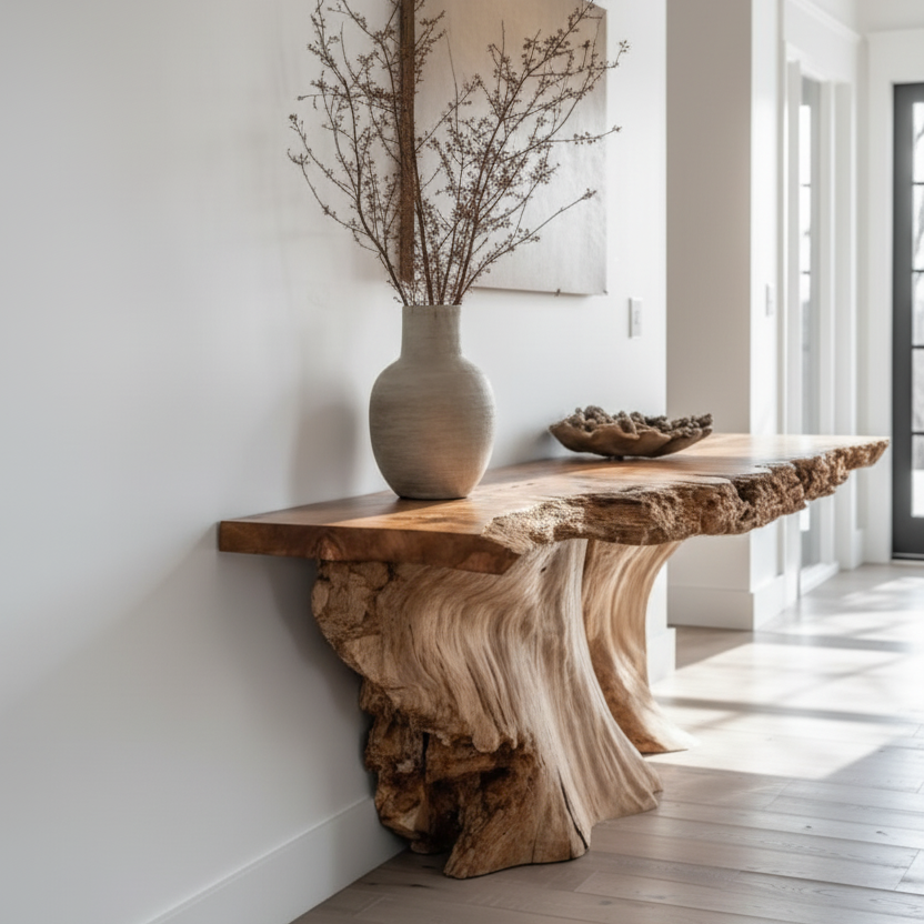 Organic Root Console Table