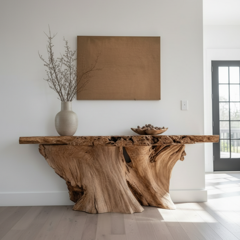 Organic Root Console Table