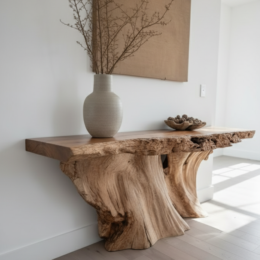 Organic Root Console Table