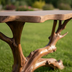 Sculptural Driftwood Console Table