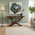 Sculptural Driftwood Console Table
