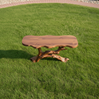 Sculptural Driftwood Console Table