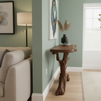 Sculptural Driftwood Console Table