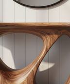 Abstract Modern Block Console Table