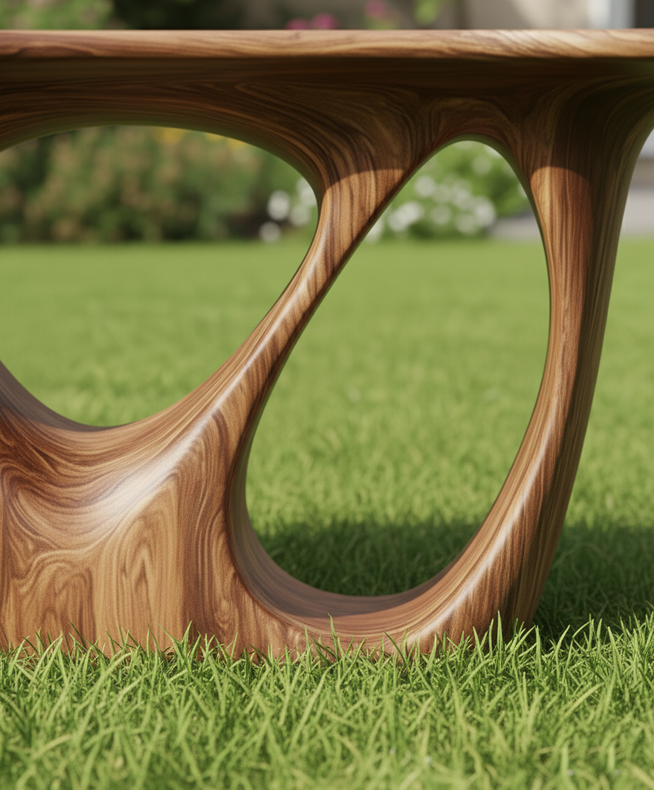 Abstract Modern Block Console Table