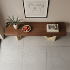 Modern Timber Block Console Table