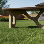 Modern Timber Block Console Table