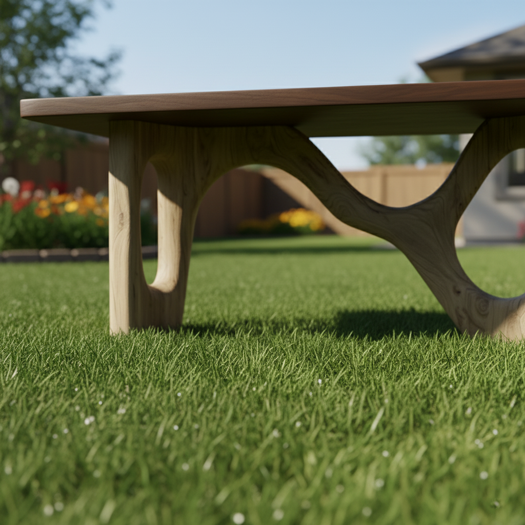 Modern Timber Block Console Table