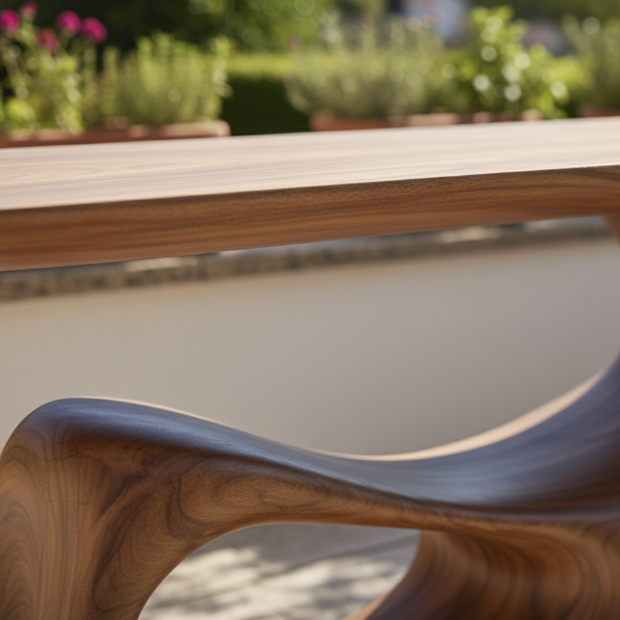 Driftform Hand-Carved Organic Wood Table