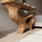 Driftform Hand-Carved Organic Wood Table