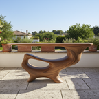 Driftform Hand-Carved Organic Wood Table