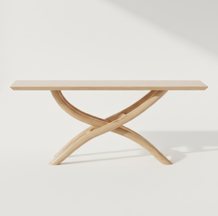 Sculptural Cairn Console Table