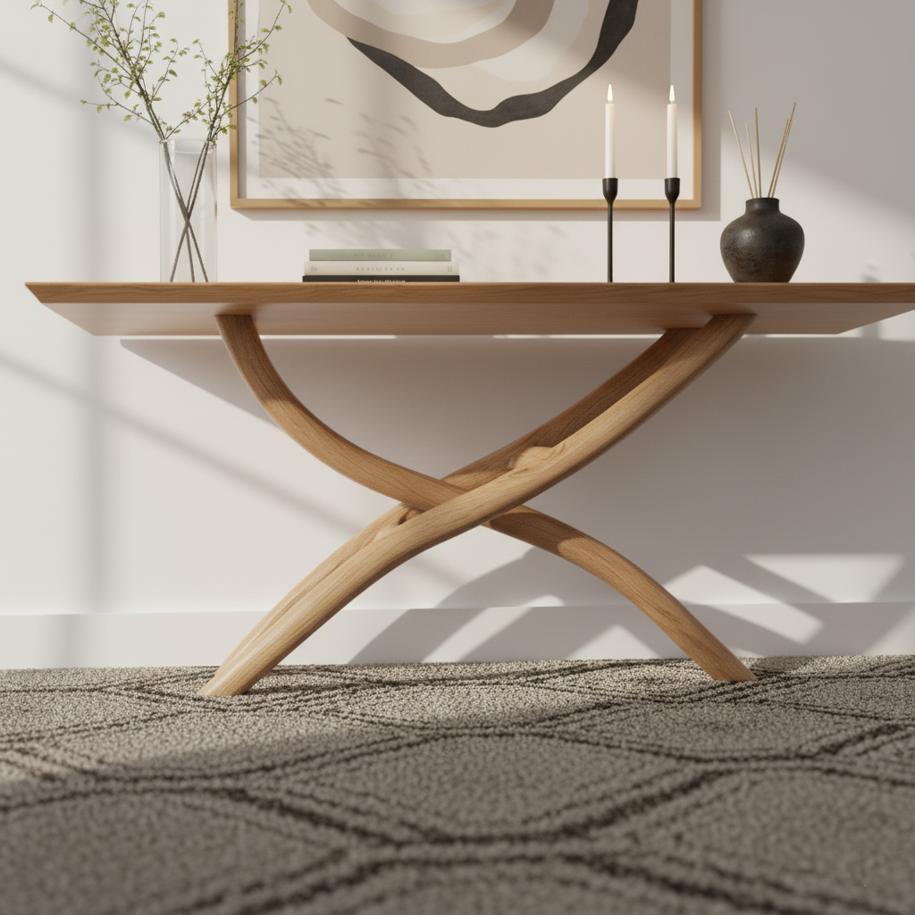 Sculptural Cairn Console Table