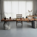 Live Edge Stone Console Table