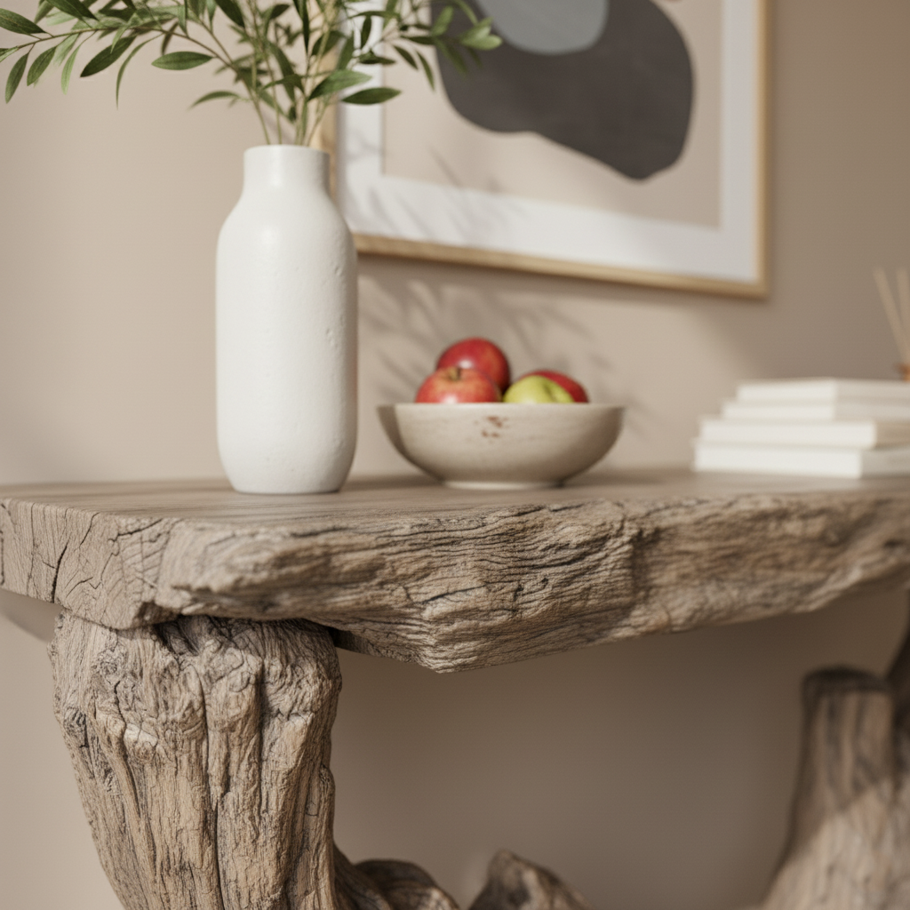 Abstract Block Console Table