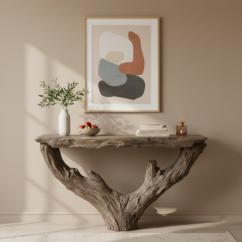 Abstract Block Console Table
