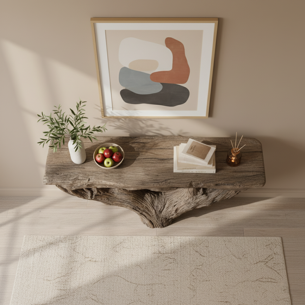 Abstract Block Console Table