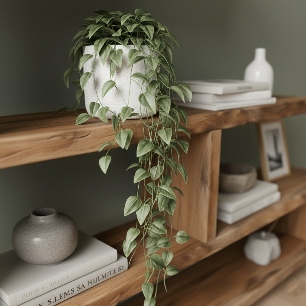 Modern Rustic Wooden Bookshelf