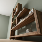 Modern Rustic Wooden Bookshelf