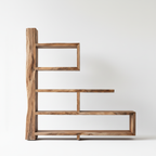 Modern Rustic Wooden Bookshelf