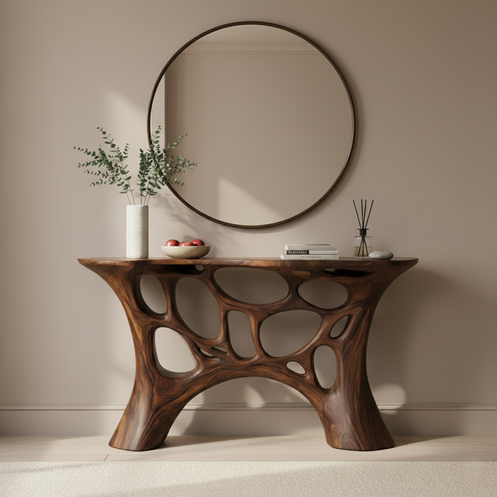 Luxury Sculptural Console