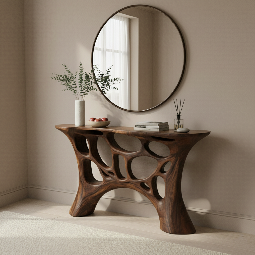 Luxury Sculptural Console