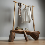 Live Edge Rustic Display Stand