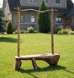 Live Edge Rustic Display Stand