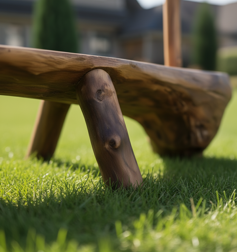 Live Edge Rustic Display Stand