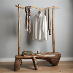 Live Edge Rustic Display Stand