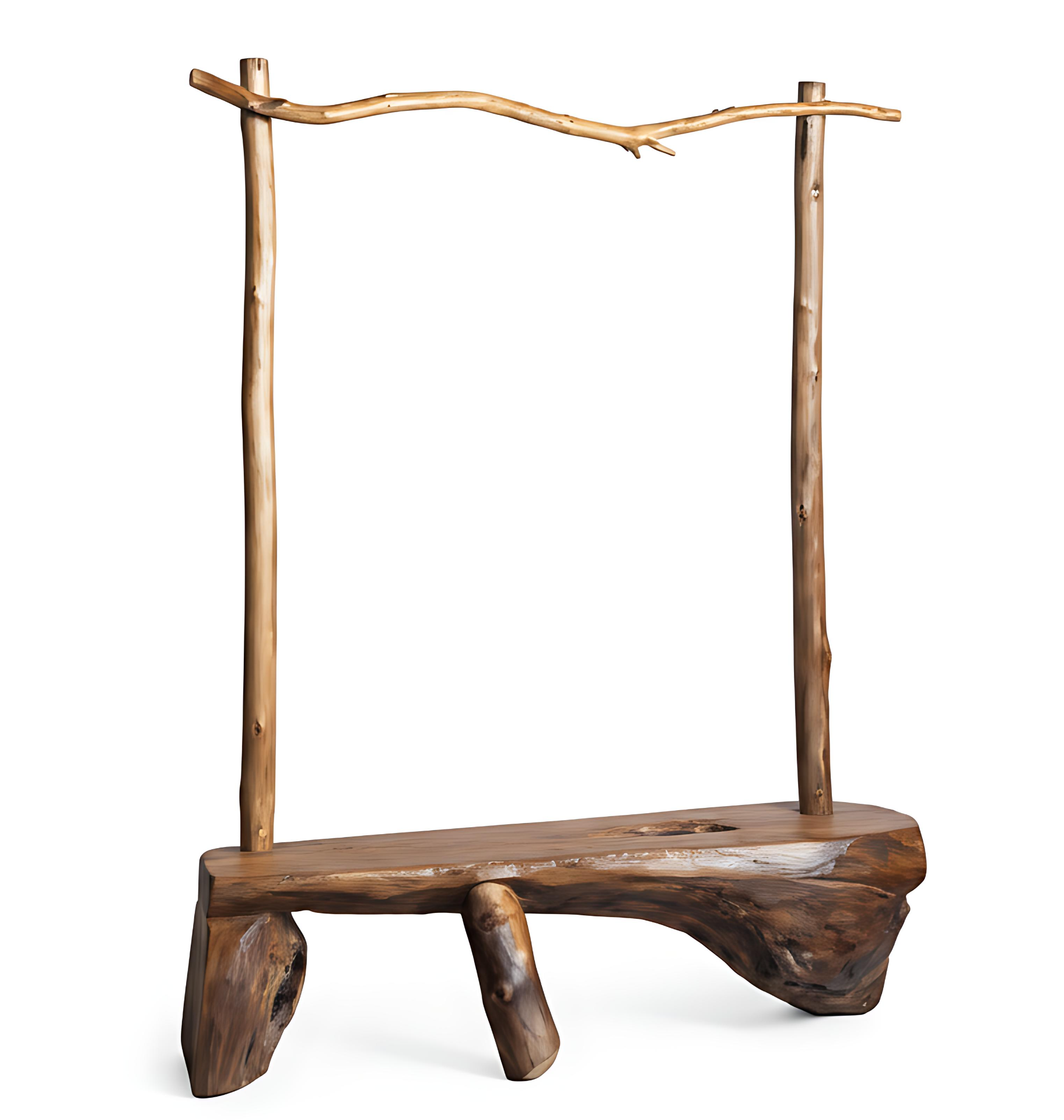 Live Edge Rustic Display Stand