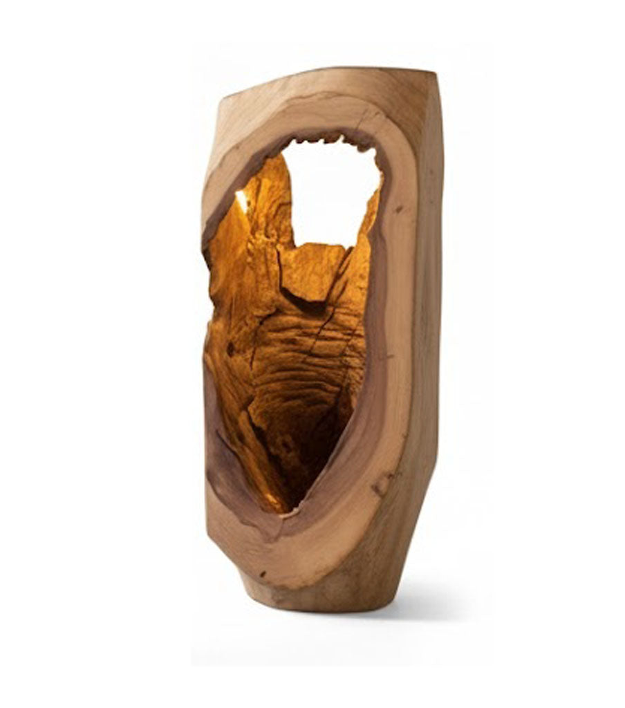 Live Edge Wood Floor Lamp