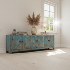 Vintage Timber Block Console