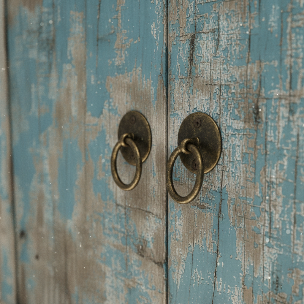 Vintage Timber Block Console