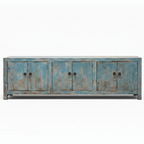 Vintage Timber Block Console