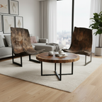 Rustic Wood Dining Set