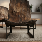 Rustic Wood Dining Set