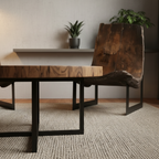 Rustic Wood Dining Set