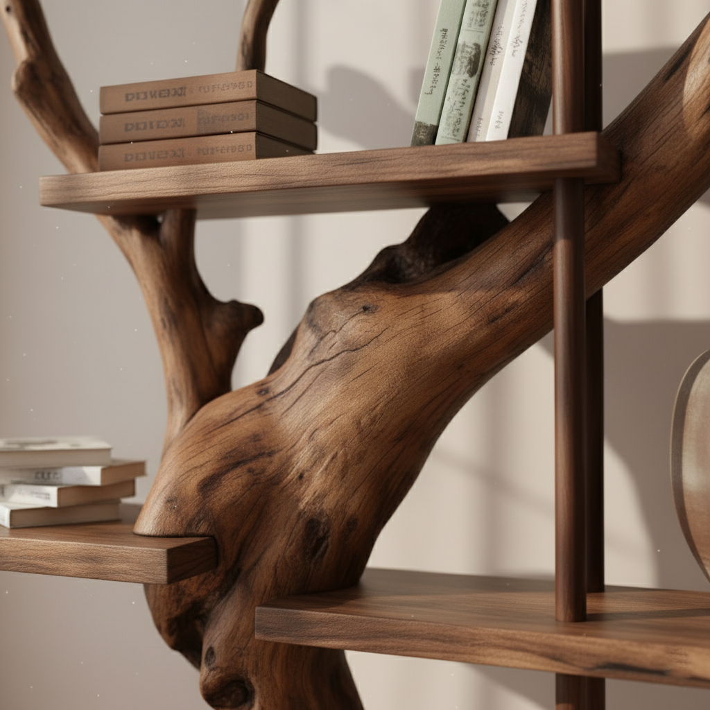 Modern Rustic Bookshelf