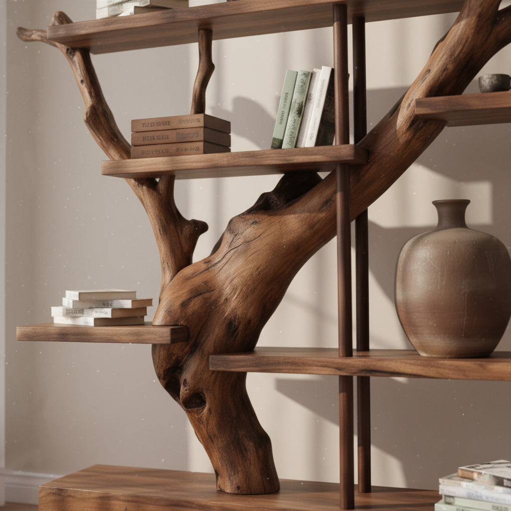 Modern Rustic Bookshelf