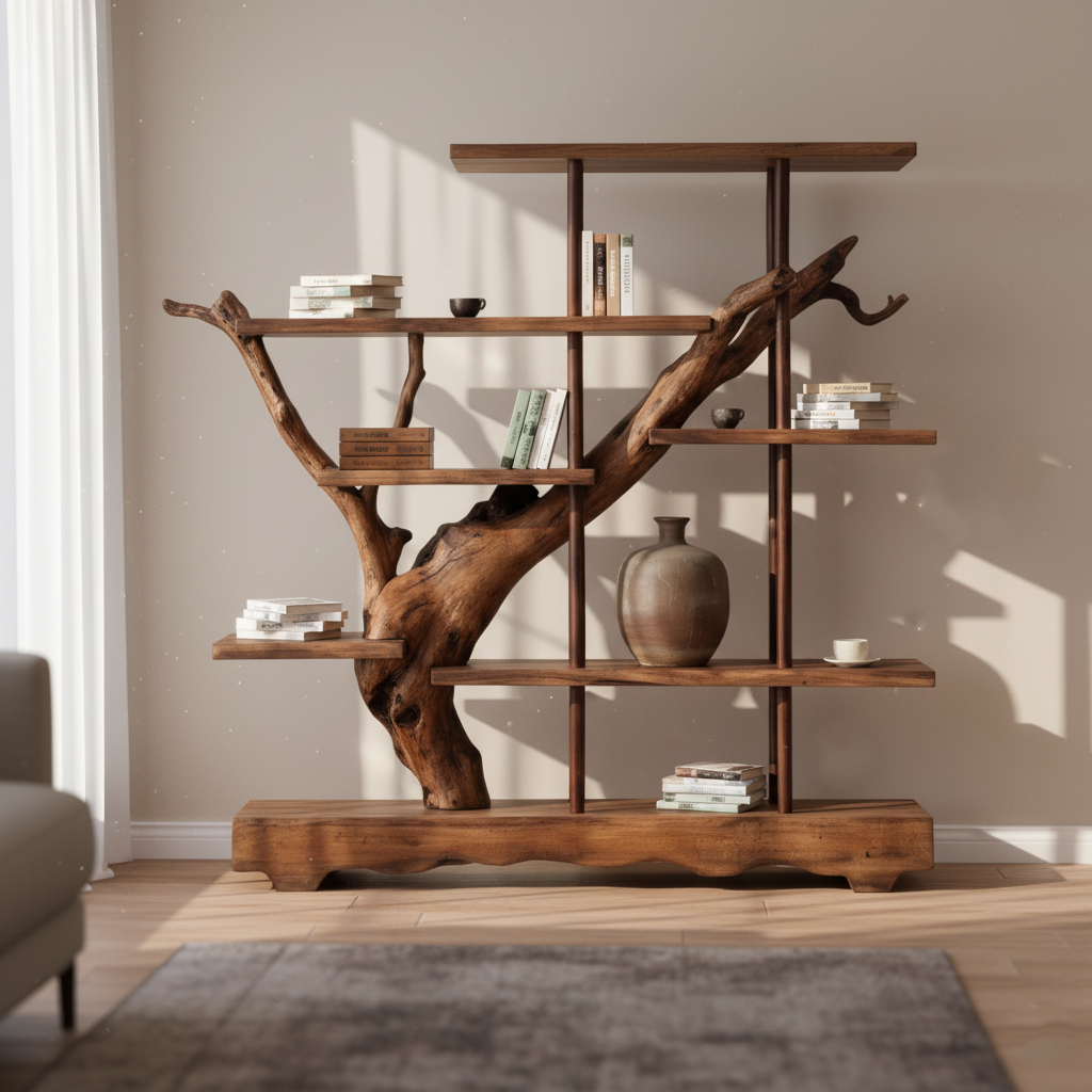 Modern Rustic Bookshelf