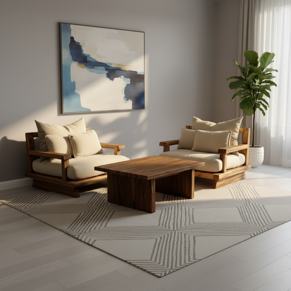 Luxury Solid Wood Table Set