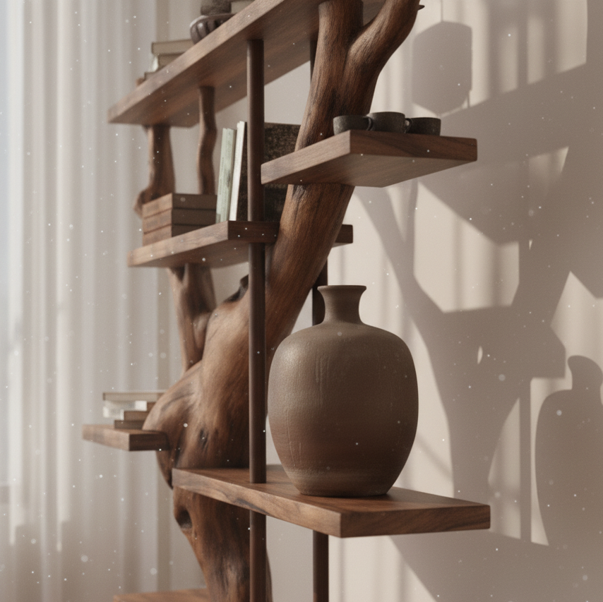 Modern Rustic Bookshelf