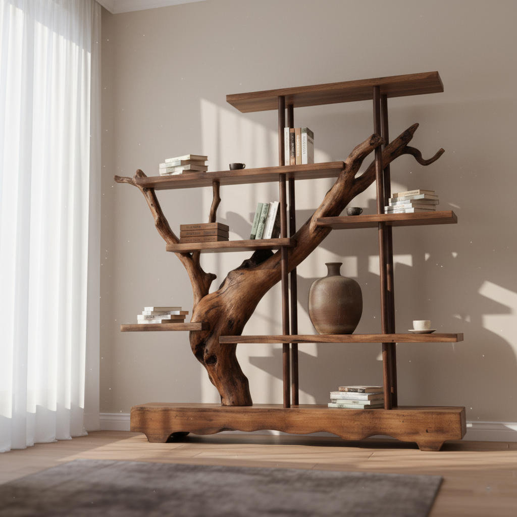 Modern Rustic Bookshelf