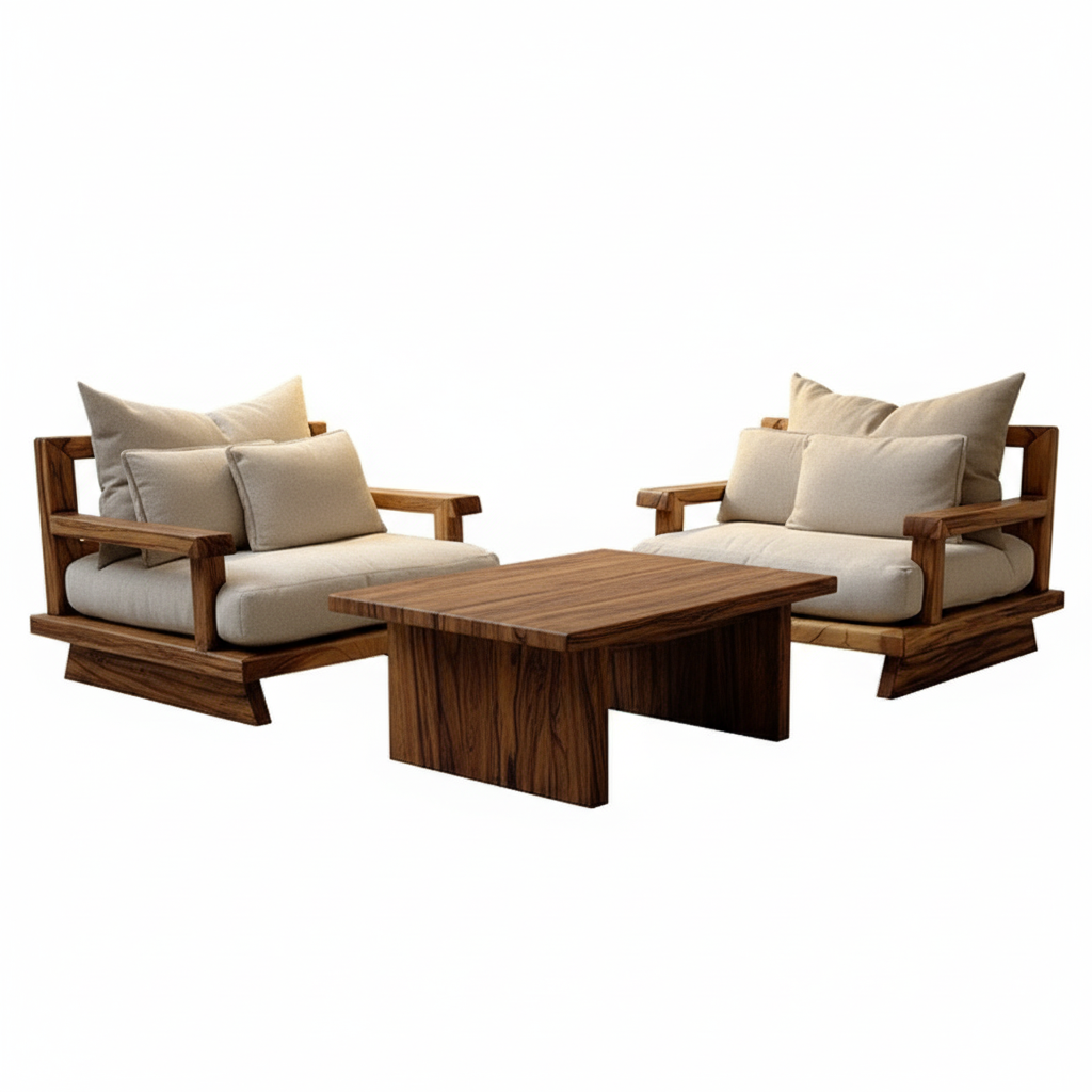Luxury Solid Wood Table Set