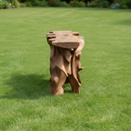 Abstract Roots Grid Wood Console